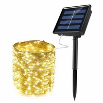 태양광 LED 200구 와이어 전구 22m 웜색 루프탑조명, 상세페이지 참조
