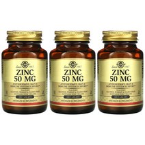[2+1] Solgar 솔가 아연 50mg 100정 글루콘산아연 징크글루코네이트 ZINC gluconate