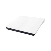 USB 2.0 외부 CD DVD 플레이어 광학 드라이브 RW 버너 리더 라이터 Win 7/8/10, White