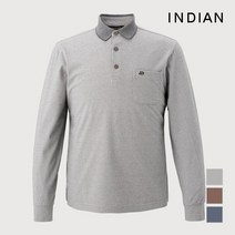 인디안 남성 솔리드 에리형 티셔츠 MITALXF8401