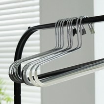 멀티코팅 바지걸이 10P, 블랙, 블랙