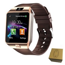 엔터코퍼레이션 DZ09 스마트워치 웨어러블 스마트밴드 디바이스 블루투스시계 핸즈프리 MP3, 골드