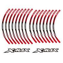 Yamaha XMAX X-max xmax150 xmax250용으로 맞춤형 KODASKIN 스트라이프 휠 림 스티커, 협동사, 모델 6