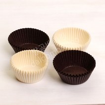 달곰베이킹 미니머핀컵 33mm(국내산), 70장, 초코n화이트