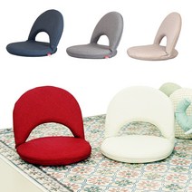 허리가 편한 1인 등받이 좌식의자 플스의자 게이밍 독서 수유 어린이 팔걸이 휴대용, 좌식의자-레드