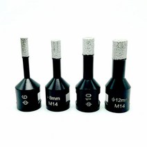 드릴 비트 연마기 다이아몬드 드릴 비트 타일 대리석 콘크리트 6 8 10 16mm 유리 화강암 도자기 앵글 그, 04 1pcs 12MM M14 Thread