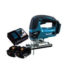 마끼다 DJV180RTE 18V 5.0Ah 2팩 무선직소기 충전직쏘 목공절단톱, 2개