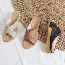 몰이즈펀 통굽스타일의 실내외 겸용 여성 슬리퍼 실내화