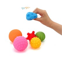 유아 촉각 발달 촉각볼 쉐이프 공 6종 호기심유발