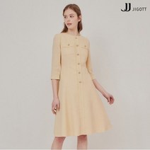 JJ지고트 라운드 프린지 트위드 원피스 GM3A0OP15