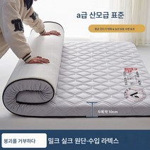 라텍스 매트리스 쿠션 가정용 다다미 요 기숙사 싱글 1m 5수면 전세 전용 매트리스 이불, 색깔2, 옵션1