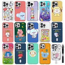 갤럭시S20 BT21 코야 알제이 미니니 버디 그린 소프트 투명 카드 홀로그램 아쿠아 젤리 케이스 G981