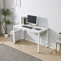 인퍼니처 국내제작 게이밍책상 컴퓨터책상 컴퓨터테이블 2인용책상 조립식책상 회의용테이블 철재책상, 1800화이트+대리석무늬