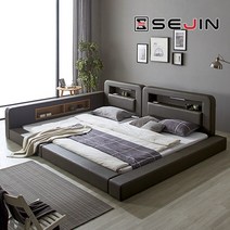 세진침대 루키 오픈 패밀리침대+본넬매트리스Q+Q, 아이보리