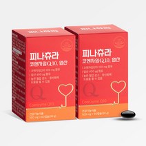 [1+1]피나츄라 2박스 높은 혈압 감소엔 코엔자임큐텐 영양제, 60캡슐, 30g, 2개