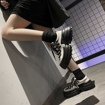 청키메리제인 통굽메리제인 메리제인힐 영국 가죽 신발 여성 여름 새로운 일본 JK 대학 스타일 복고풍 스