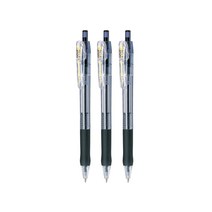 제브라 타프리 클립 볼펜 1.0mm 블랙 BNB5-BK, 3개
