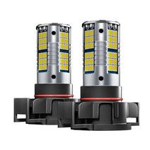 2pcs LED 안개등 램프 Blub PSX24W 2504 Canbus Dodge Avenger Caliber 충전기 Durango Journey Nitro Grand Carava, 02 YELLOW_01 PSX24W