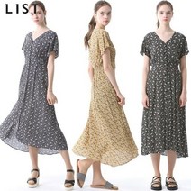 신세계TV쇼핑 [리스트] 플로럴 믹스 버튼다운 원피스