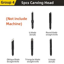 목공조각칼 끌 전기 목공 끌 조각 칼 루트 가구 끌 펜 DIY 커터, 04 Set 4