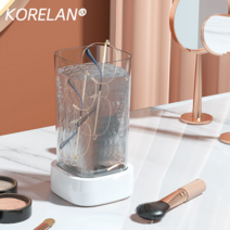 KORELAN 가정용 대용량 초음파 세척기 안경 세척기 시계 액세서리 메이크업 브러쉬 세척 다용도 마우스피스세척기, 흰색