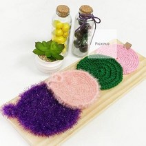 티코스터 수세미 코바늘 뜨기 만들기 취미 키트 방과후학습 미술준비물 DIY