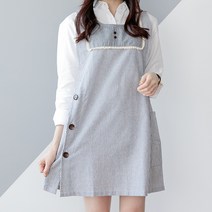 네이처데코 다이애나 원피스 앞치마, 그레이, 1개