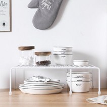 길이조절 확장형 싱크대 주방선반 그릇 접시정리대, 온리원드레인렉화이트