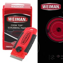 와이만 전기레인지 인덕션클리너 세정제 전용수세미 스크레퍼 세트