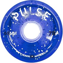ATOM SKATES Outdoor 쿼드 롤러 휠 78A 펄스 블루 글리터 / 2팩 - 바퀴 8개 1299360, 2 packs - 8 wheels, Blue Glitter