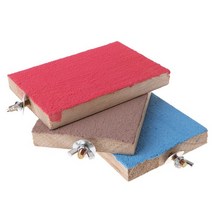 앵무새 퍼치 스탠드 홀더 나무 발 연삭 새 장난감, 13x9cm