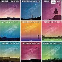 재접착풀 그라데이션 메모지도안 떡메모지 메노노트 예쁜메모지 문구류 문구용품 문구사이트, 1개, 사자자리07/23~08/22