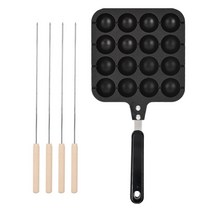 4개의 바늘 가정 사용을 가진 붙지 않는 타코야키 석쇠 팬 판 문어 공 형, type1