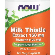 나우푸드 실리마린 밀크시슬 추출물 150mg 베지 캡슐 120정, 120