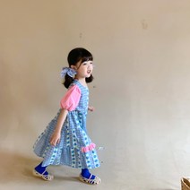 FANSYLI 여름 여아한판원피스베이비벌룬프린세스커트3455호 5F