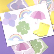 [SET] 버블 모조지 스티커 팩(10장)