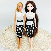 인형옷 드레스 캐주얼, N_15.정장-화이트써클2p