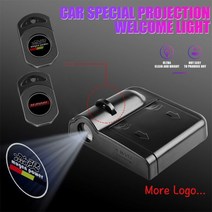 무드등 라이트 앰비언트 3D 자동차 무선 도어 장식 Led HD 프로젝터 램프 미이 이비자 6l 6j 레온 Mk2 아로나 알함브라 큐프라 fr용 145608, 2Pcs with logo _For Lada