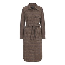 여성 벨티드 셔츠 롱 원피스 머스트비 -