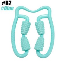 발 안마기 트리거 포인트 근육 롤러 마사지 팔 다리 목 테니스 골프 팔꿈치 도구 근육통 경직 타이트, B2-Blue