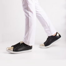 MNX15 여성 남성 천연가죽 발편한 연습용 스크린 수제 골프화 스니커 | 블랙 - mg05블랙-black, 260
