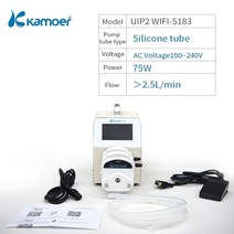호환 범용 Kamoer 고유량 연동 펌프 AC100240V UIP2 스텝퍼 모터 와이파이 제어 RS485 실험실 및 충전용 풋 스위치 분당 25L, 8.UIP2S183CK15 - AU