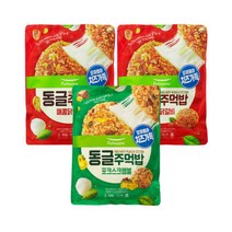 풀무원 동글주먹밥 500gx3개(매콤닭갈비2개+포크1개), 동글주먹밥 500gx3개(매콤닭갈비