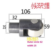 1PC 교체 선반 센터 프레임 액세서리 18 20 25 30 35 42mm 베어링 롤러 기계, 06 6