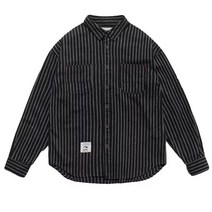 그레이 스트라이프 셔츠 트렌드 남성 한국판 긴팔 클래식 핀체크 셔츠 반팔 유스 맨투맨