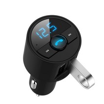 36A USB 차저 블루투스 키트 FM 송신기 변조기 아우디A6 C6 오디오 MP3 플레이어 BMW F30 F10 X5, Black