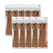 생활공작소 고무장갑 10개 - 베이지, 베이지 S