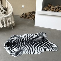 호랑이 카페트 호랑이 인쇄 러그 소 표범 호랑이 인쇄 소 가죽 인조 가죽 미끄럼 방지
