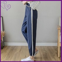 9부 면 바지 여름 알라딘 팬츠 여성 라인벌룬팬츠 추천 룩북 봄 옷 스타일 데이트 의류 의상 가성비 패션 여대 생 외출 패셔니스타 여중 여고 잡화