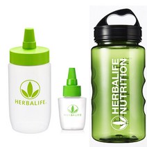 허벌라이프 물병 600m+파우더용기 300ml+티용기 50ml, 휴대용기세트